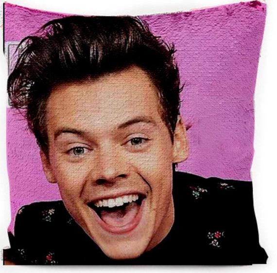Harry Styles Sequin Pillowcase Etsy