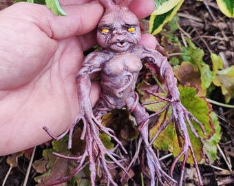 Mandrágora bebé - mandrágora bebé - muñeca de arte