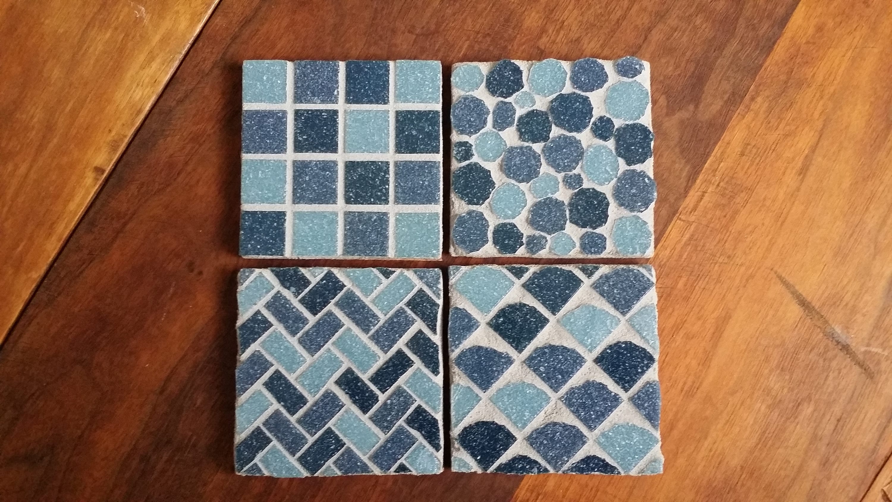 Mosaic Coasters Set of 4 Customized Mosaic Coasters Etsy Canada