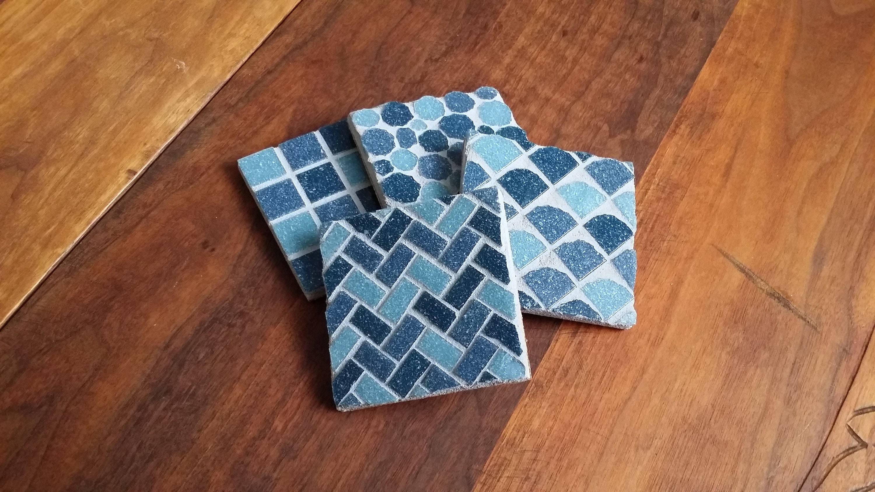 Mosaic Coasters Set of 4 Customized Mosaic Coasters Etsy Canada