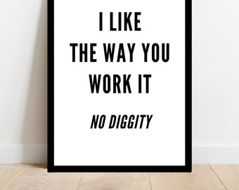 Blackstreet No Diggity Music Poster