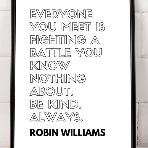 No Matter What People Tell You Robin Williams Quote Print | Etsy