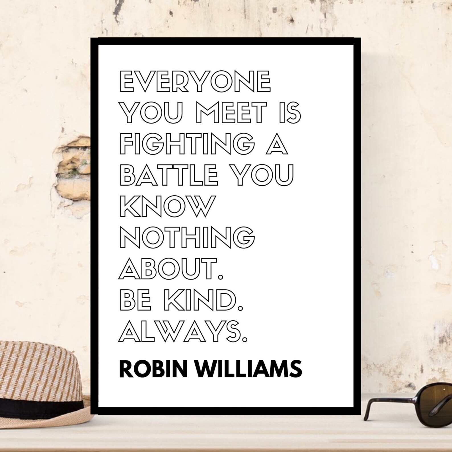 Robin Williams Wall Art Quote Print Etsy