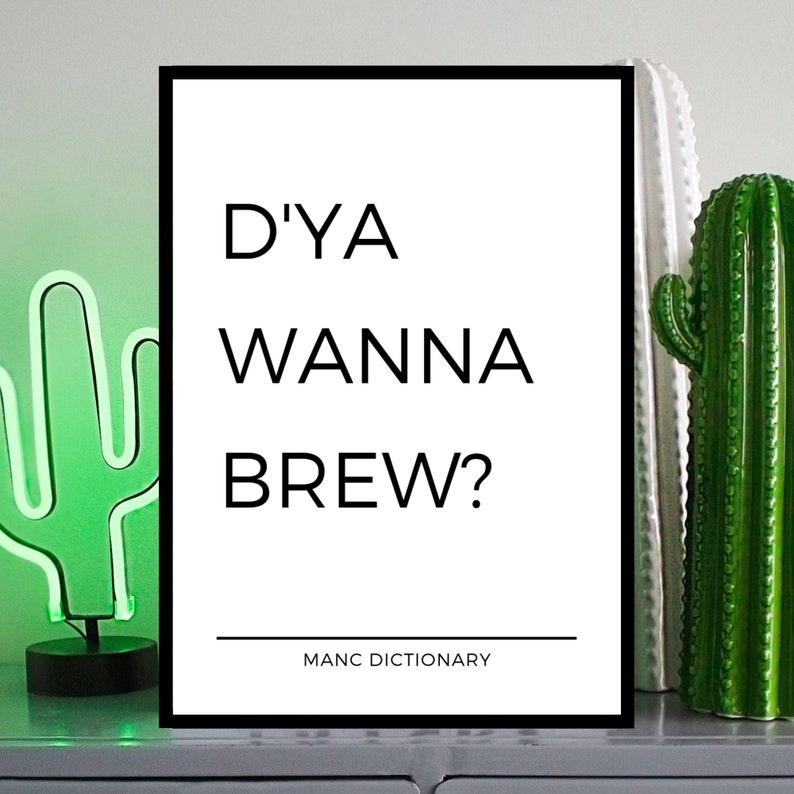 Bold Kitchen typography letter print poster Etsy