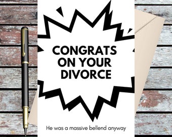 Happy Divorce / Breakup Greeting Card