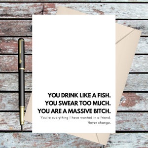 Carta Del Miglior Amico Sfacciato per Bestie
