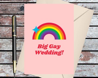 LGBTQ Wedding card for Gay and Lesbian blessing