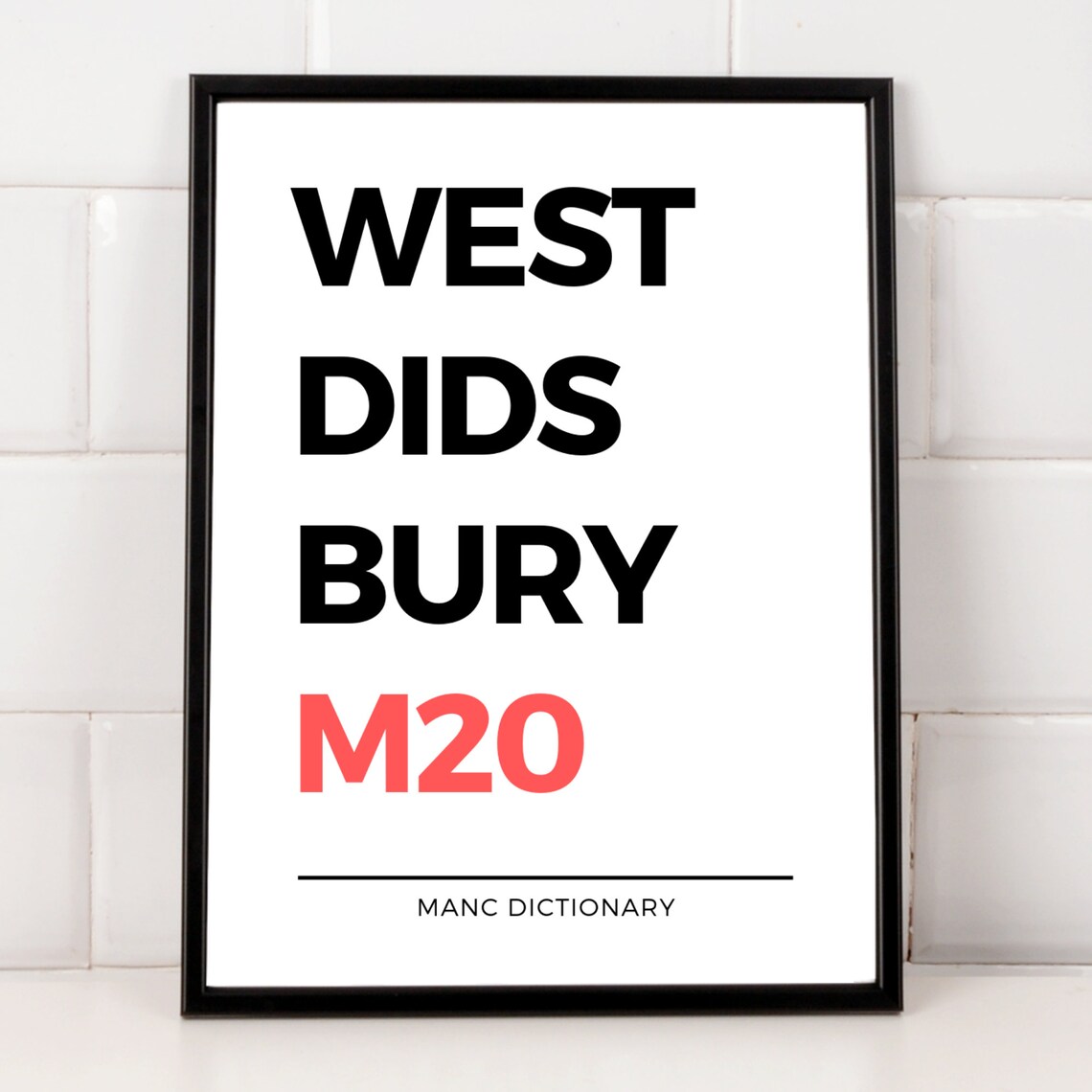 Manchester Suburbs Sign Poster Postcode Print in Black White - Etsy UK