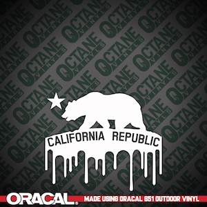 California Republic Decal - California Republic Sticker, California Flag #CaliforniaRepublic