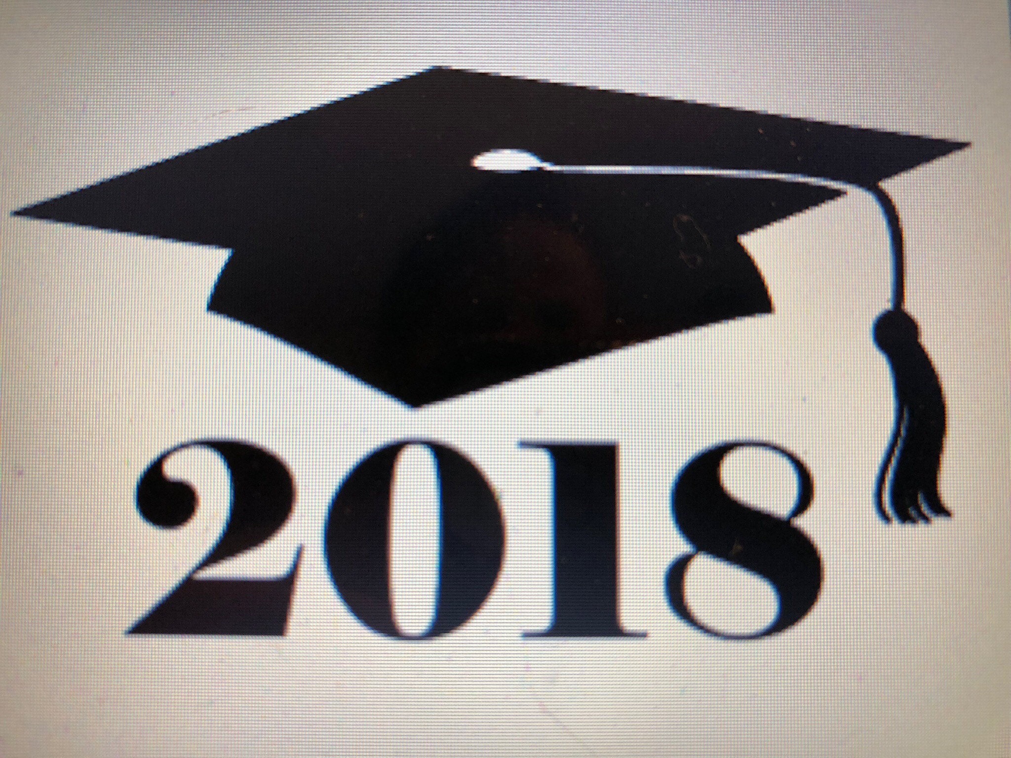 Custom graduation floral picks. Set of 8. Etsy