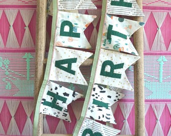 Handmade Fabric Happy Birthday Banner: Reusable Party Decor