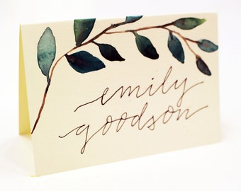 Watercolor Place Card Packages