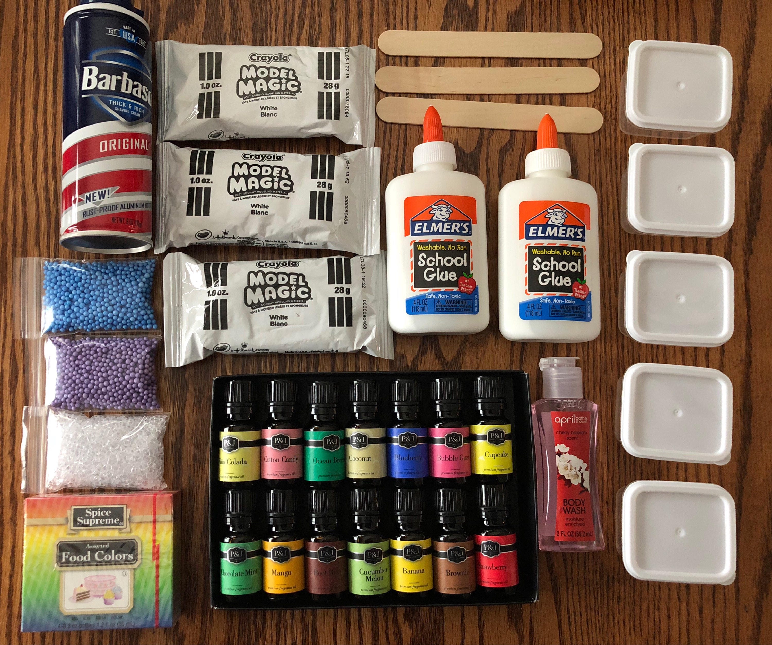 DIY Slime Kit fluffy/clay recipe Etsy