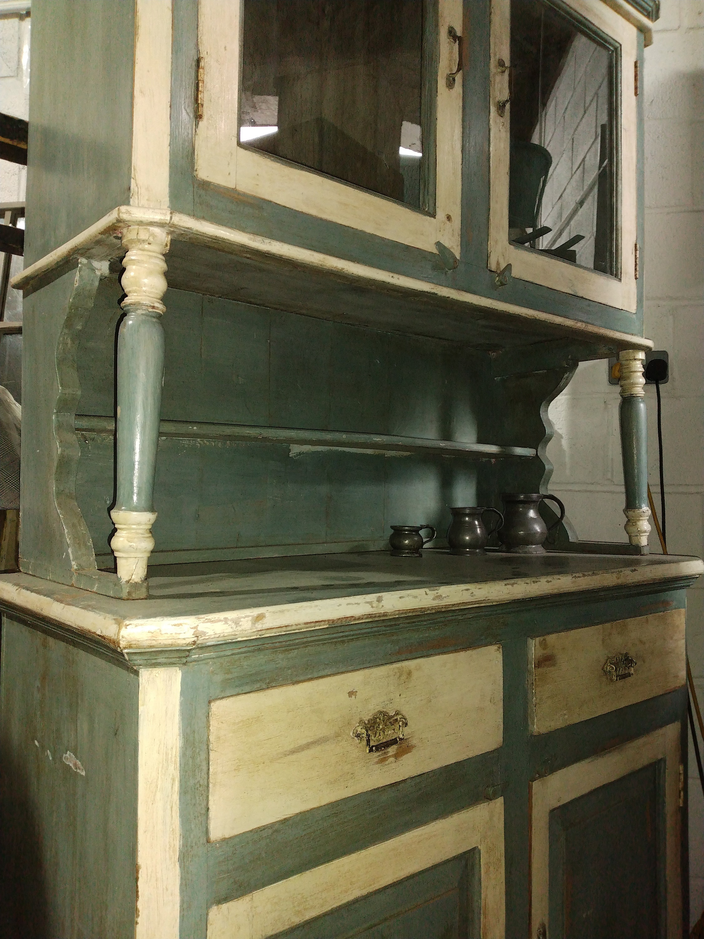 Antique Painted French Kitchen Dresser Etsy