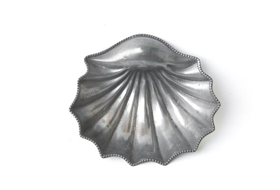 Vintage Shell Dish Tin Shell Table Decoration Pocket Empty Etsy Denmark