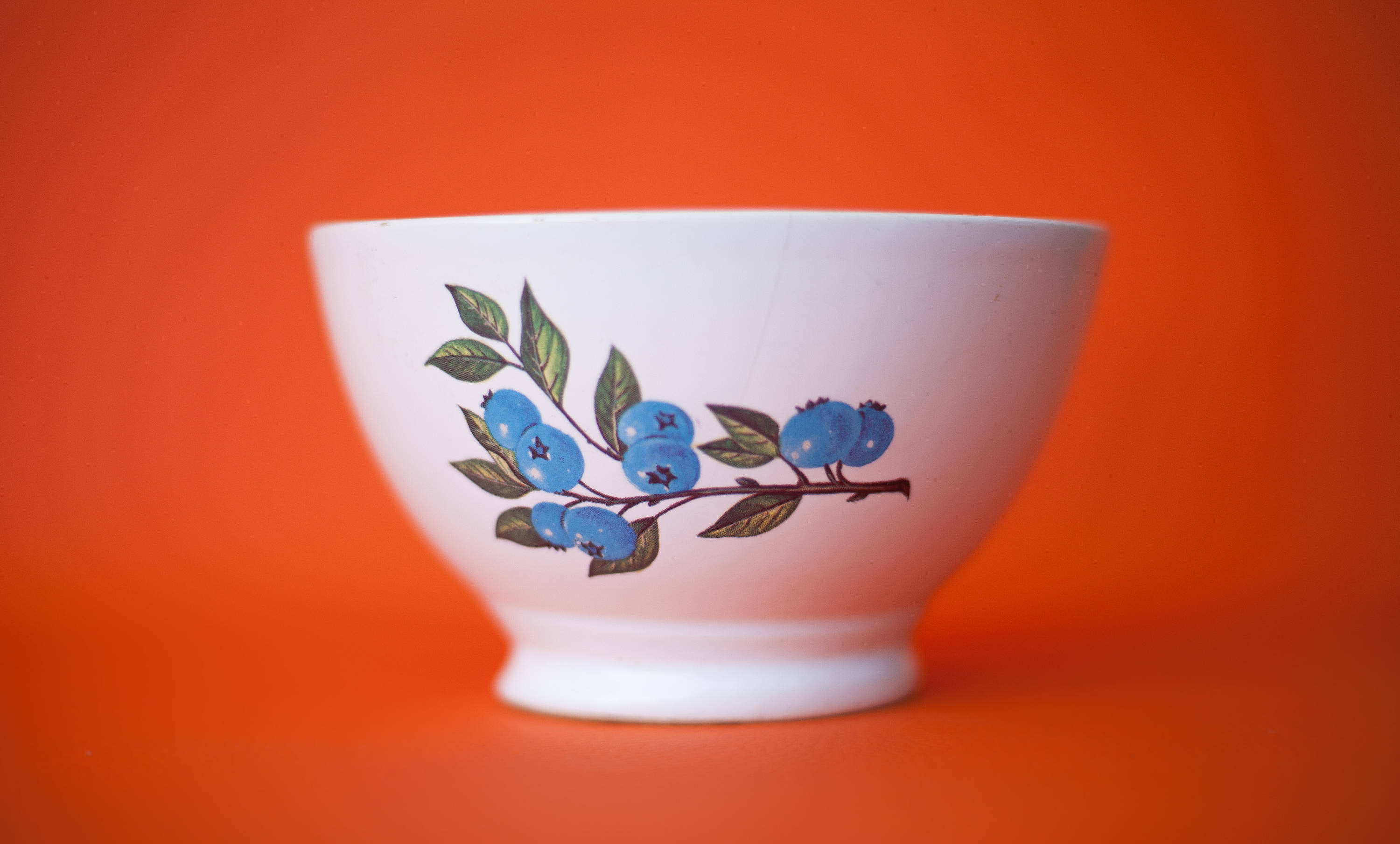 Coupe à Fruits Vintage En Céramique BF Portugal - 35x26 Cm - Blanc