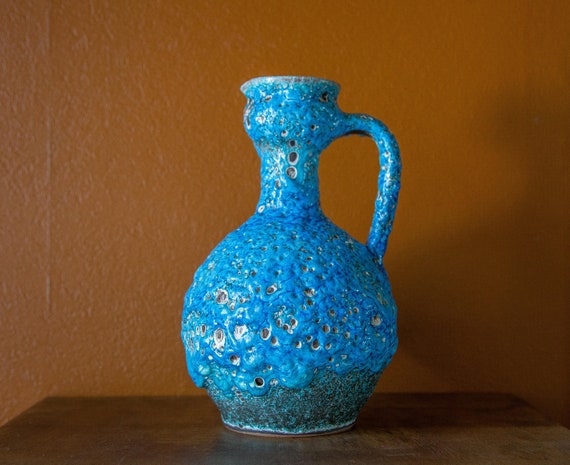 Pichet en plastique rigide Bleu turquoise, carafe design - Badaboum