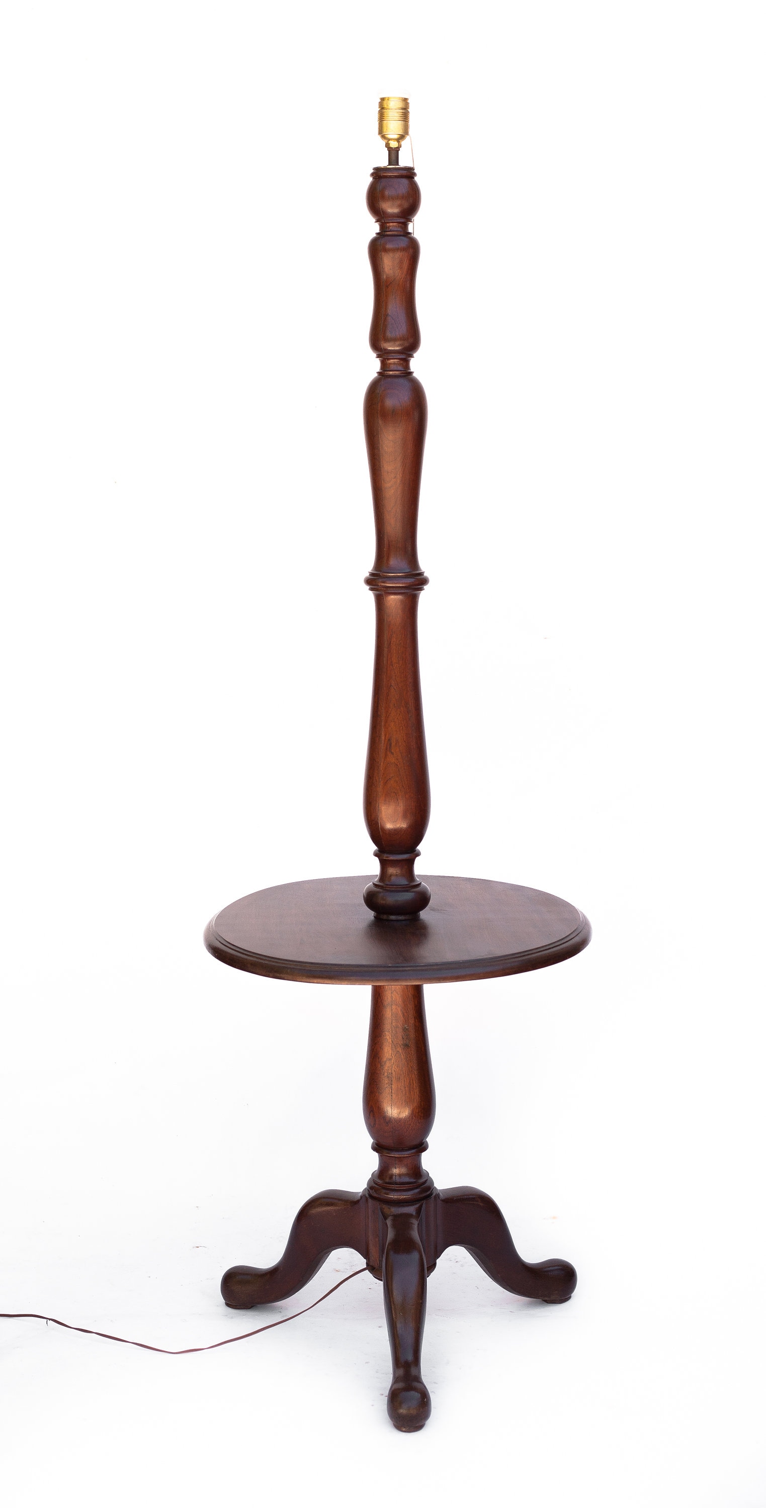 Vintage table with lamp attached deals