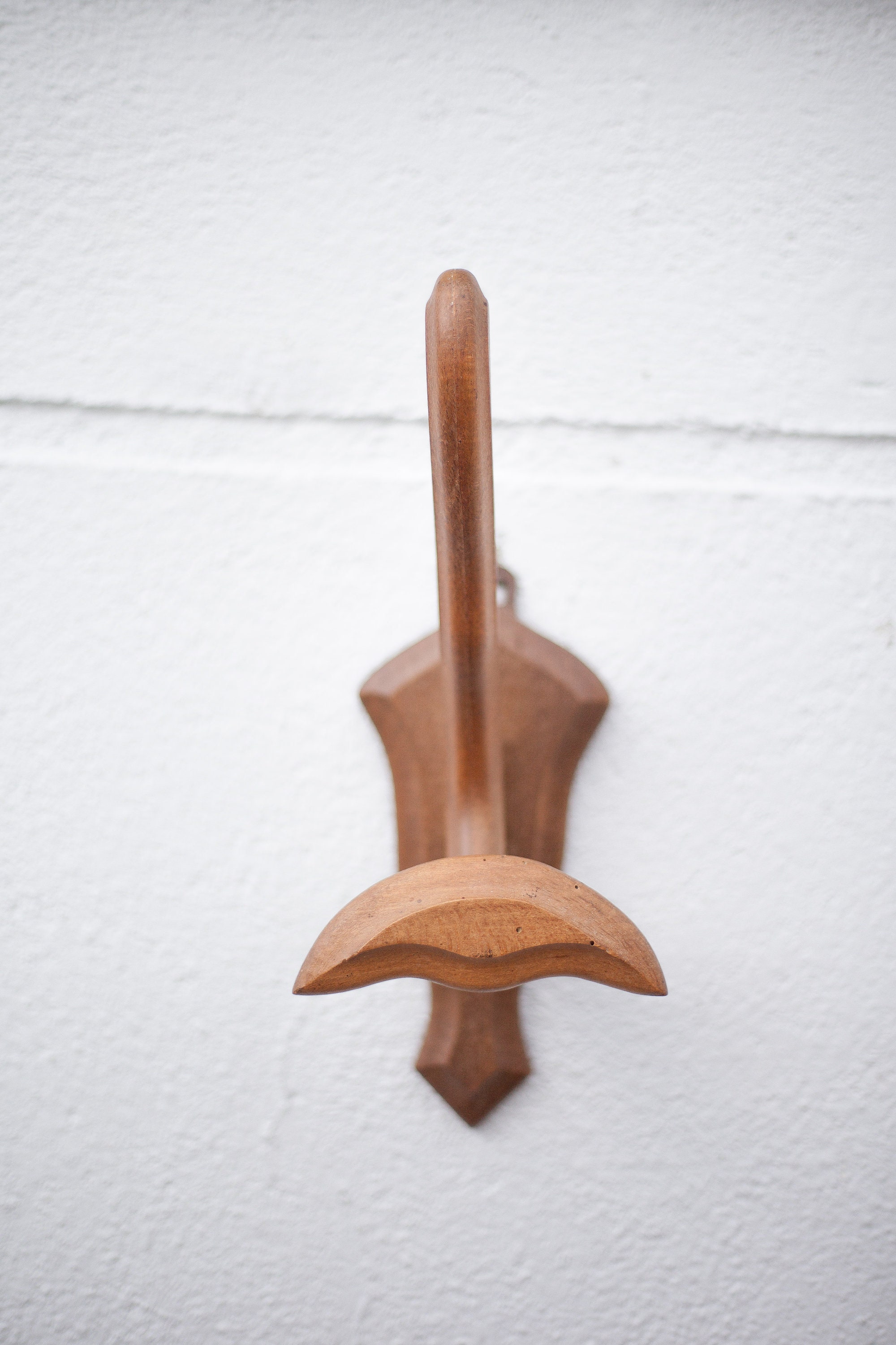 vintage wooden coat rack, wall coat rack, art deco, vintage wooden hook, interior decoration, home decor, 40's