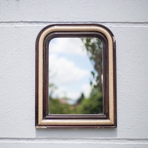 Vintage wall mirror, Napoleon III mirror, wood and stucco mirror, interior decoration, home decor, mirror