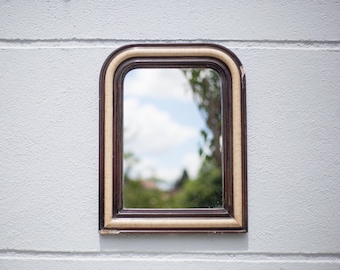 Vintage wall mirror, Napoleon III mirror, wood and stucco mirror, interior decoration, home decor, mirror