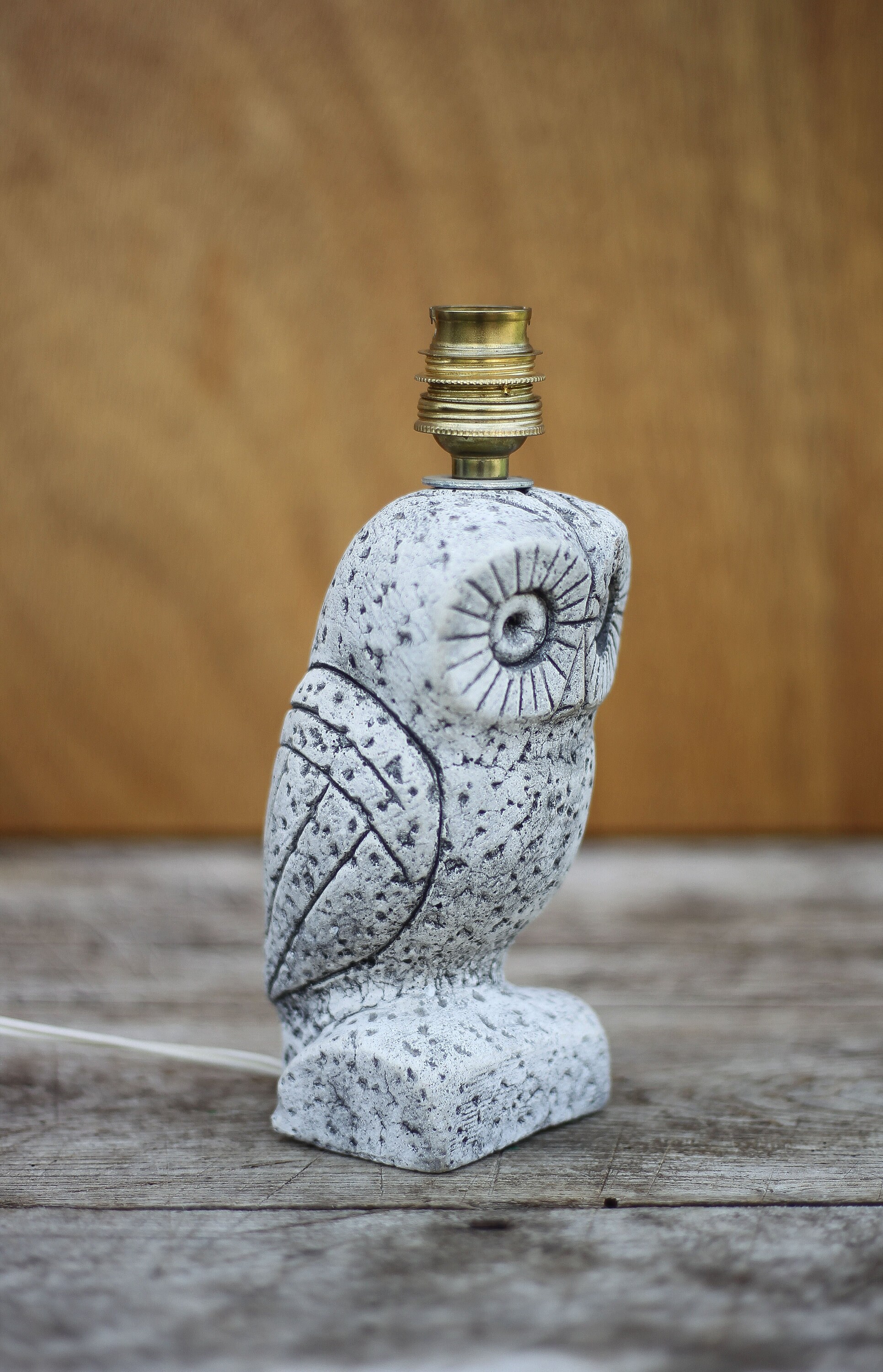 Lampe Hibou Vintage En Métal - Lantern à Piles Avec 3 AAA Incluses