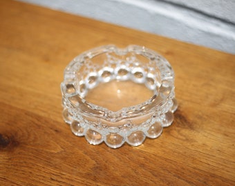 Walther glas ashtray, bubbled glass ashtray, glassware, vintage empty pocket, collection, 70's