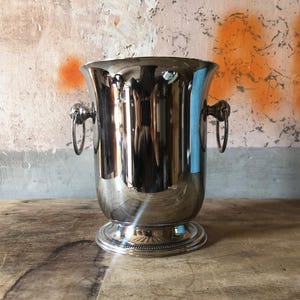Vintage ice bucket, Jean Couzon made in France, ice bucket, cooler, bottle cooler, cooler, party table, ice bucket