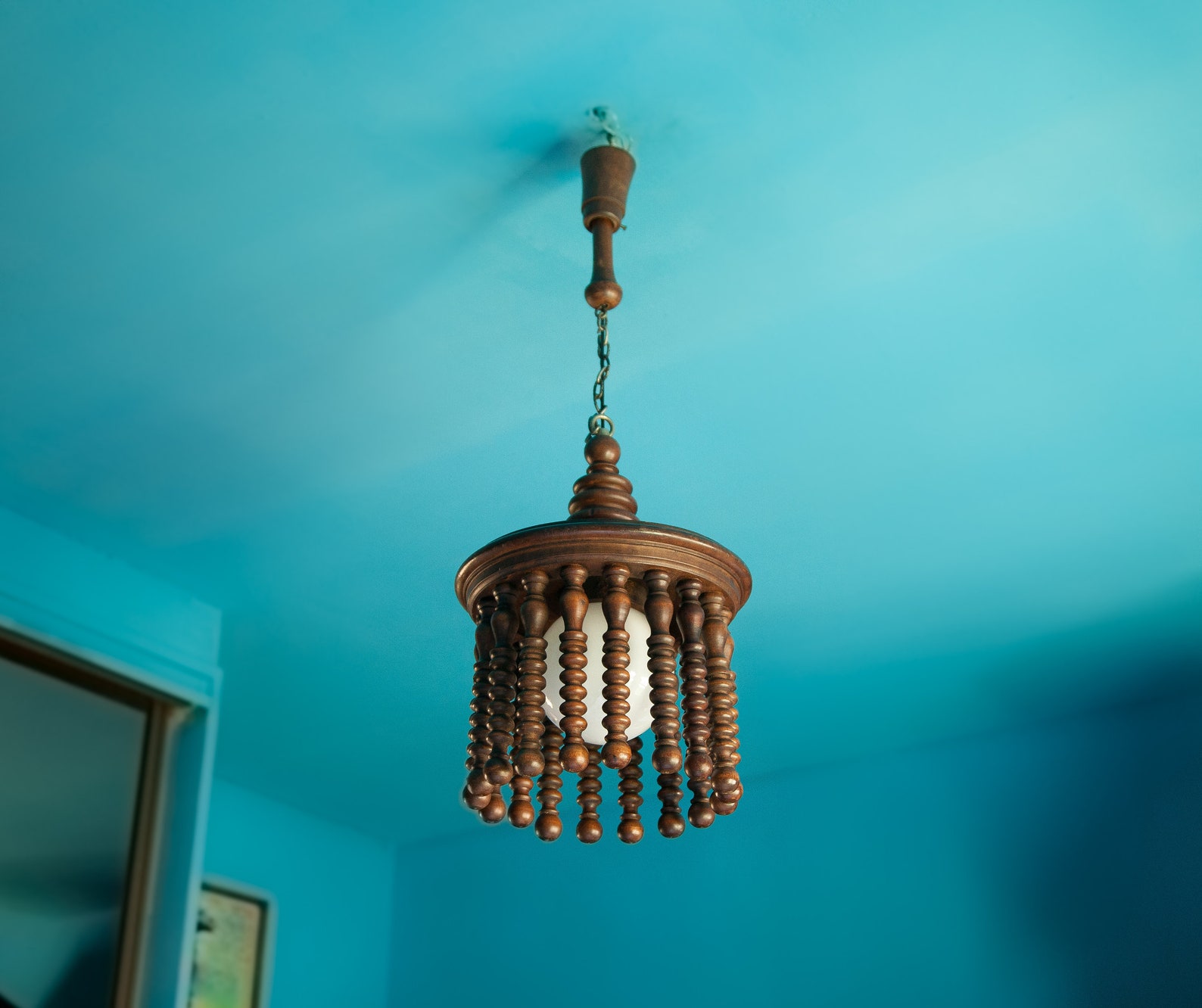 Vintage Lamp Wood Lamp Wood Pendant Lamp Old Lamp Etsy