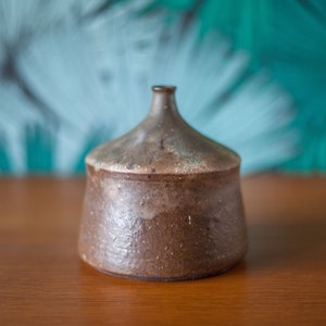 Vintage vase, soliflore earth vase, small decorative vase, pottery, collection, interior decoration, home decor, pottery