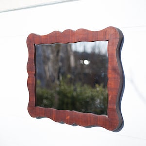 vintage mirror, wooden mirror, old mirror, fretwork wooden frame, wall decoration, home decor, mirror