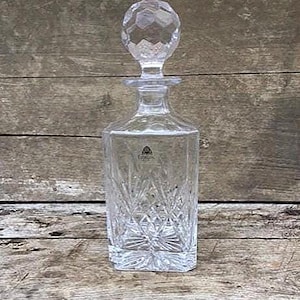 Vintage carafe, Crystal Cathedral carafe, whiskey carafe, decanter, decorative, collection, pitcher, jug, decanter