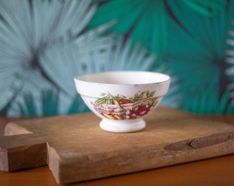 old Digoin bowl, Lunch bowl, Digoin bowl, French bowl, kitchen, collection, vegetable pattern bowl, French bowl, 50's