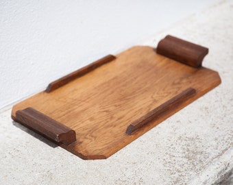 vintage tray, wooden tray, serving tray, decorative tray, meal tray, kitchen accessory, decoration