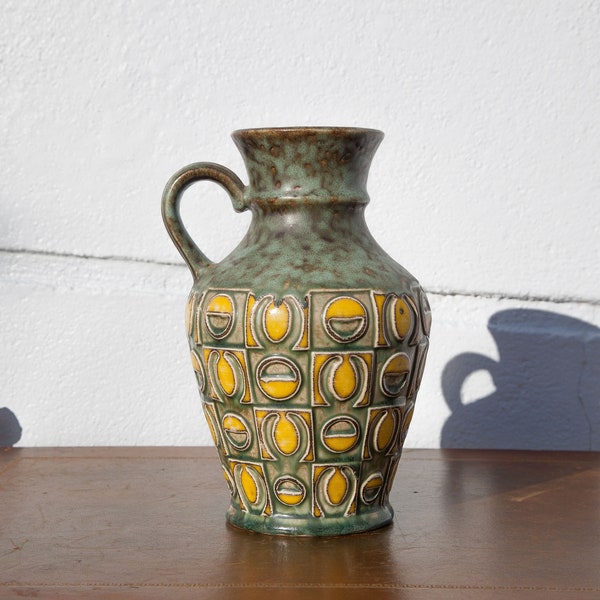Vase west Germany Uebelacker 1681/20, vase céramique allemande, , pot à fleurs, poterie, déco cuisine,décoration, home decor,pottery