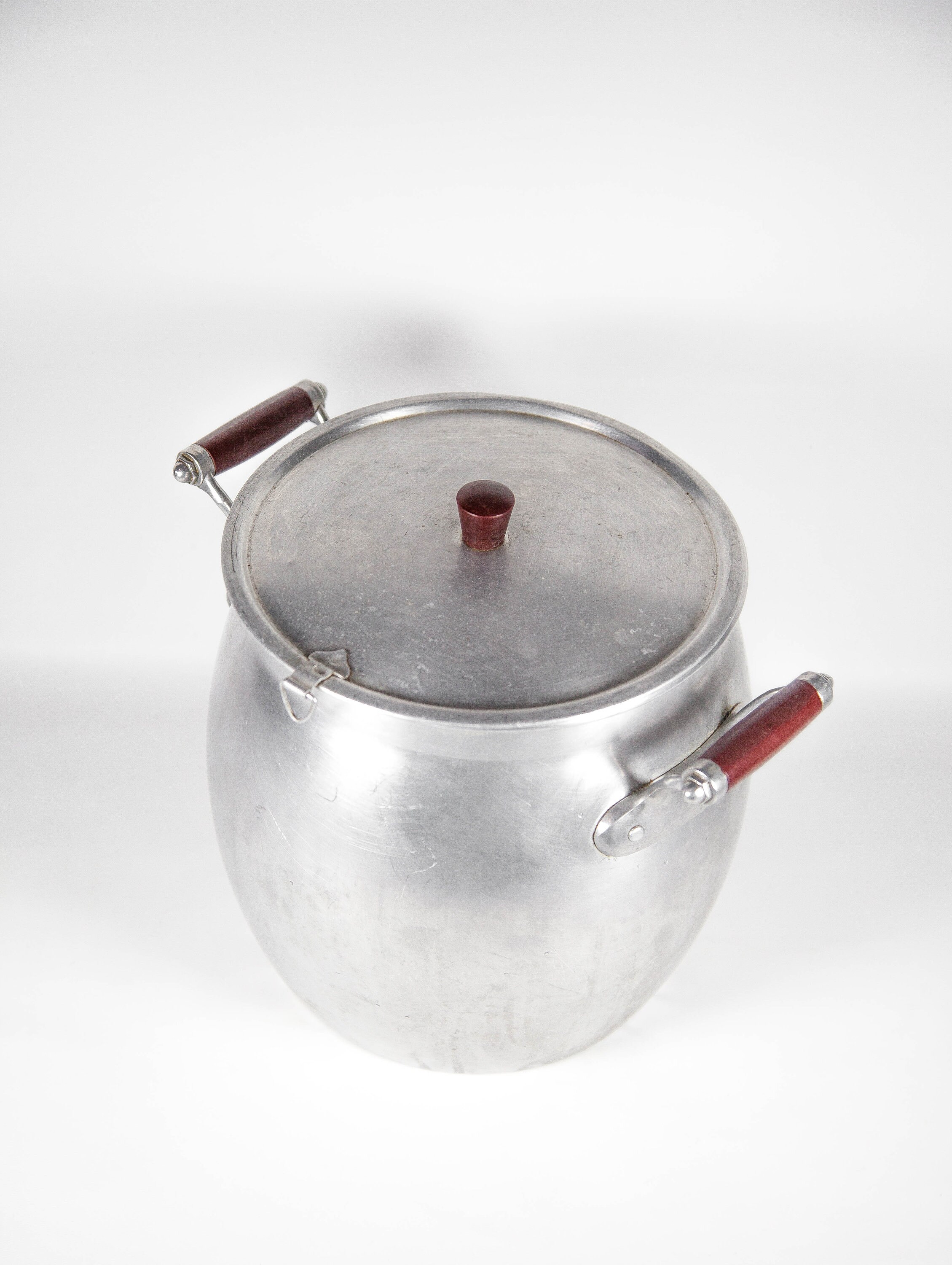 Marmite Vintage En Aluminium – Faitout Avec Couvercle – Ustensile Rétro Cuisine