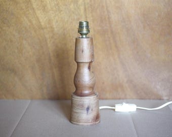 Vintage lamp base, wooden lamp, table lamp, bedside lamp, living room lamp, lighting, interior decoration