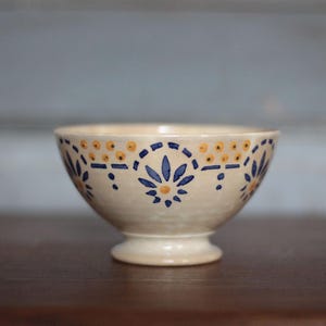 Antique bowl, Gien opaque porcelain bowl, collection, French bowl, kitchen, collection, French bowl
