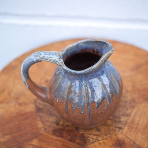 Vintage pumpkin pitcher, flamed stoneware pitcher, water pot, original carafe, jug, pottery, vase, kitchen, countryside, pitcher, jug