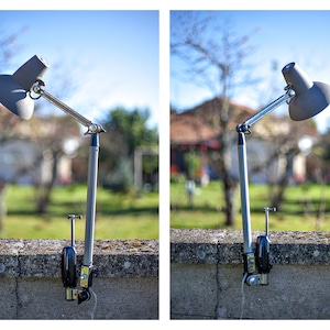 Industrielle Super-Chrom-Lampe im Vintage-Stil aus den 1950er Jahren – 60 cm