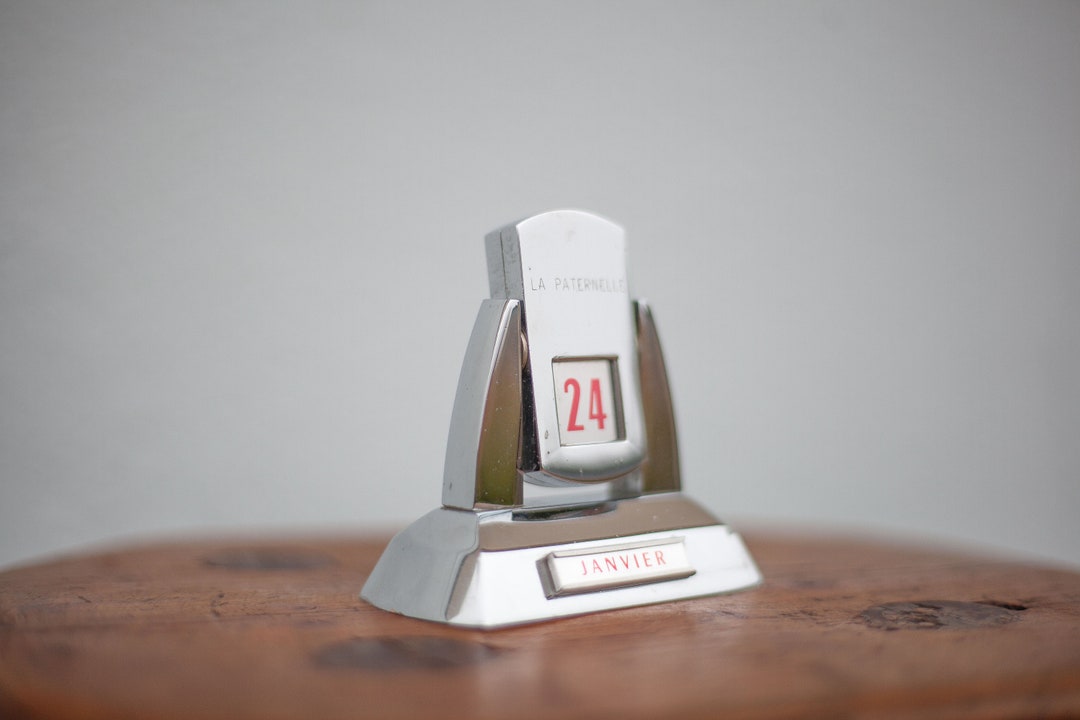 La Paternelle Art Deco Perpetual Calendar, Art Deco Calendar, Office