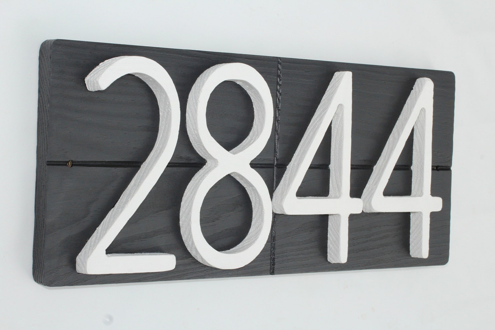 A Black & White House Number Sign House Numbers House Number Etsy