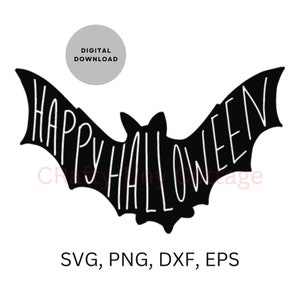 Bat SVG, Halloween SVG, Happy Halloween svg, Halloween Bat svg, Halloween Design svg, Cut Files Cricut