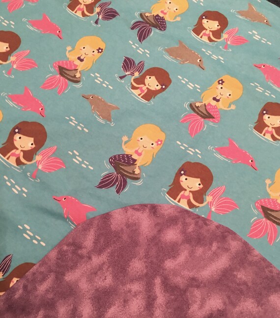 mermaid receiving blankets