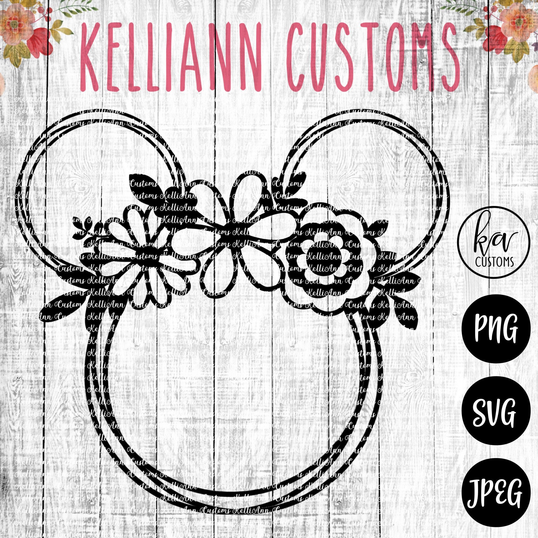 Download Flower And Garden Svg Flower And Garden Mouse Disney Svg Etsy