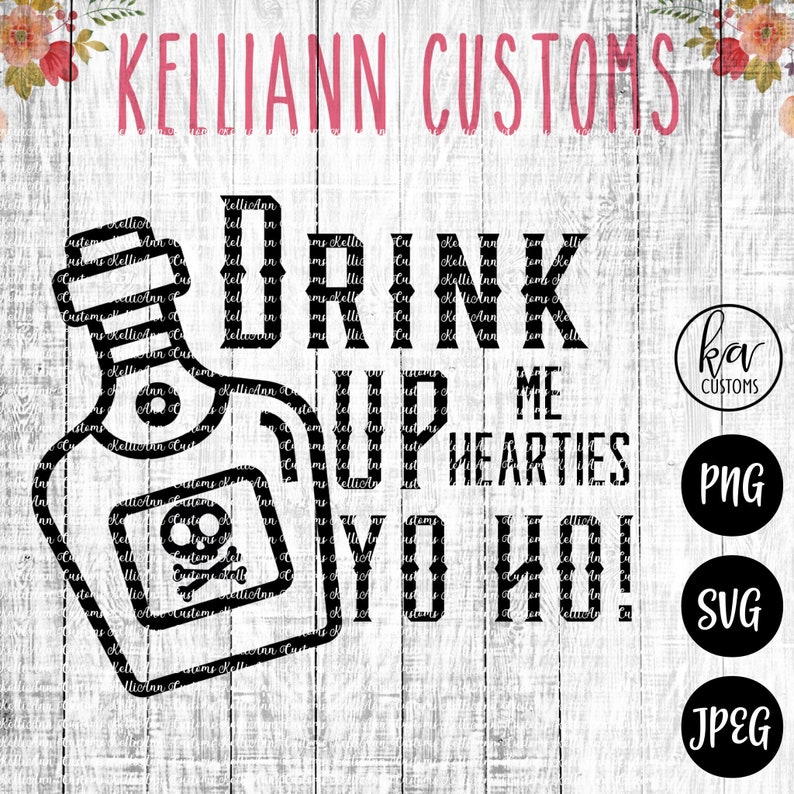 Download Drink Up Me Hearties Disney Cruise svg SVG Cut file | Etsy