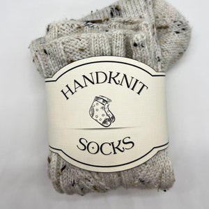 Handknit Socks Wrap Label, Printable Knitting Labels, Wash Care Tags, Instant Download PDF.