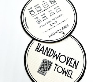 Handwoven Towel Tag: Care and Fiber Content (PDF Pattern)