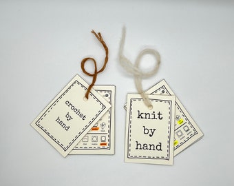 Knit & Crochet Care Tags: Handmade Accessories Labels (PDF)