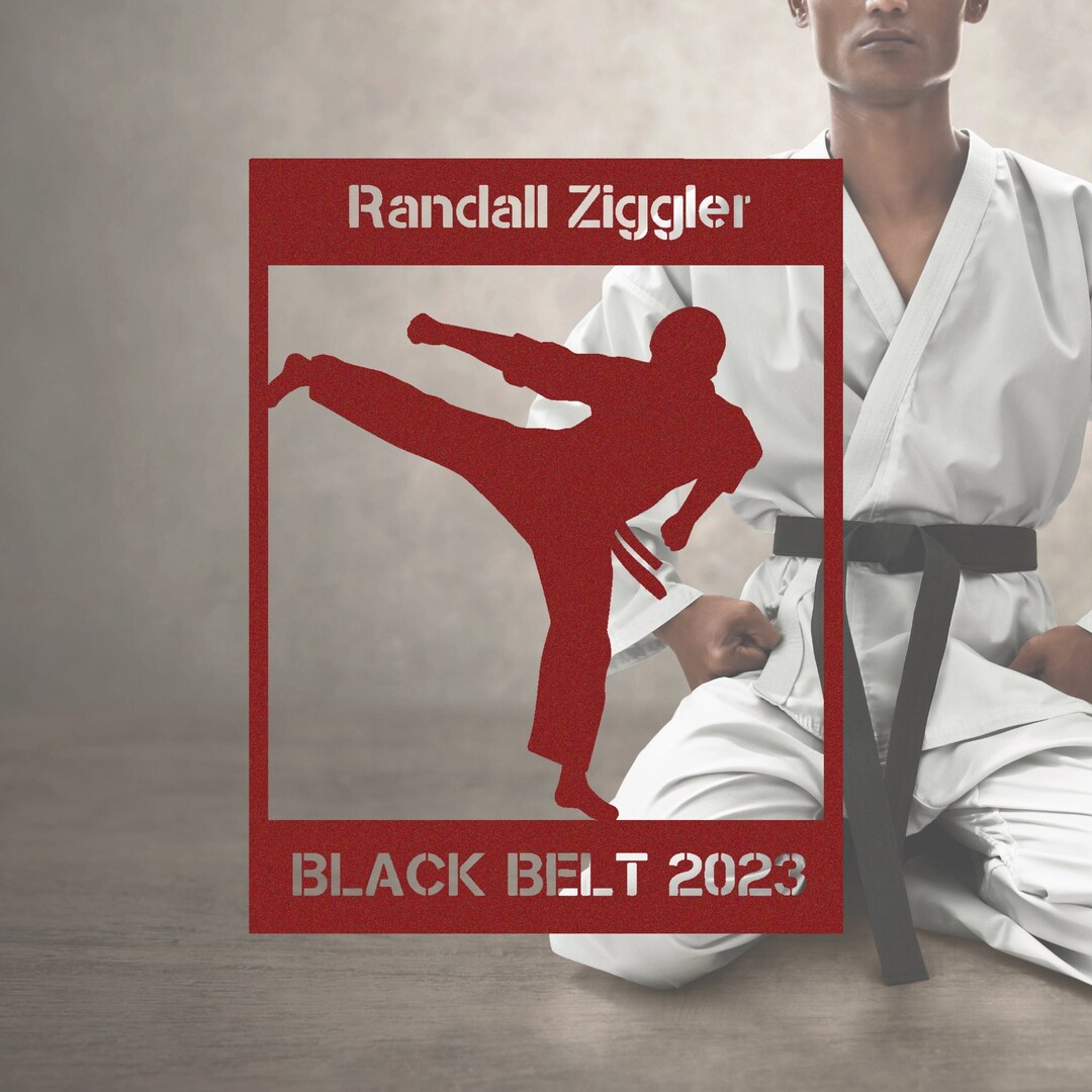 Personalized Martial Arts Boy Metal Wall Art Poster Etsy